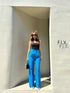 Women High Quality High Waisted Straight Cut Trousers